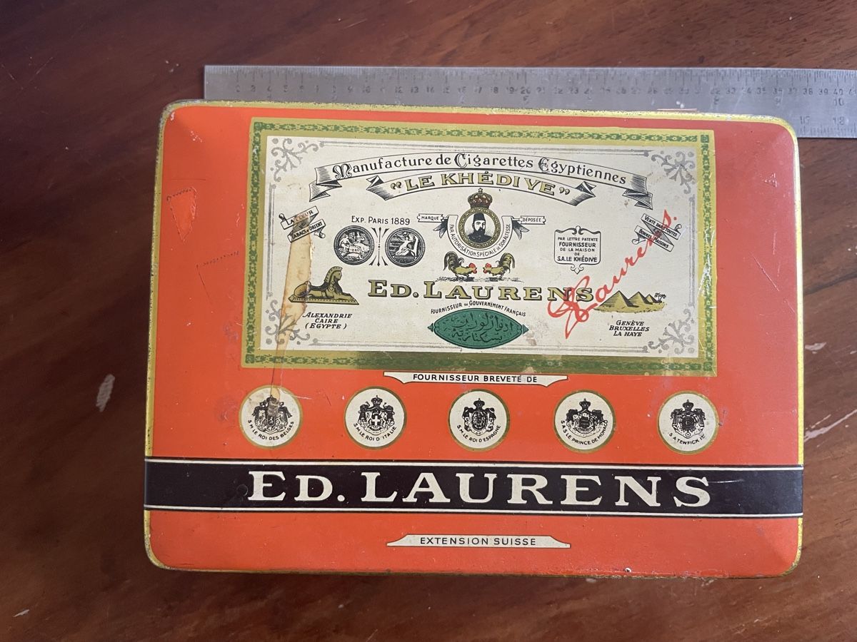 Sigari: Vintage Ed. Laurens Zigarren Blechdose Schweiz – Usato da Zürich venduto da mimikiki100