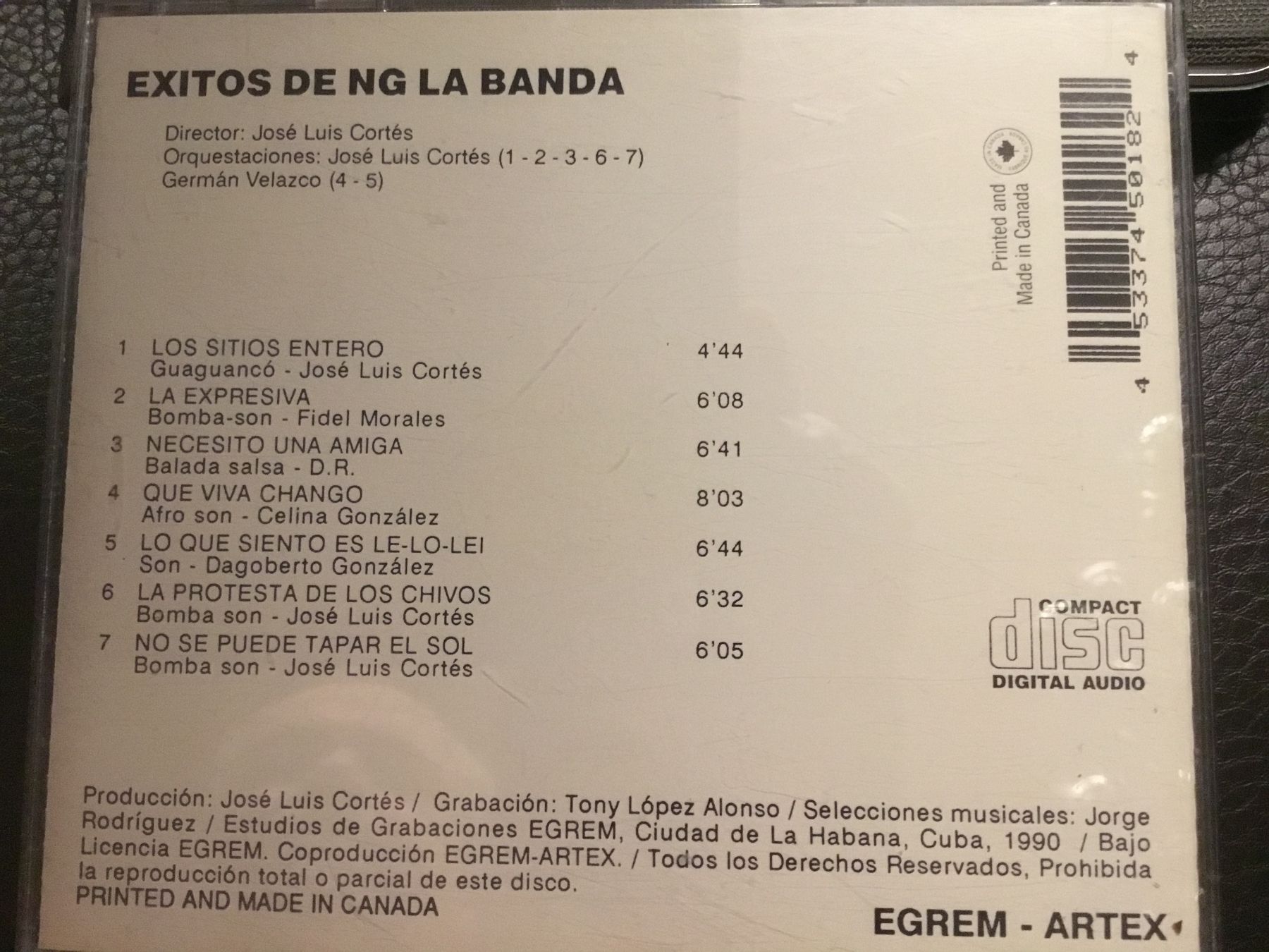 CD: NG La Banda - Exitos De CD – Usato da Thierachern venduto da sweden08 1