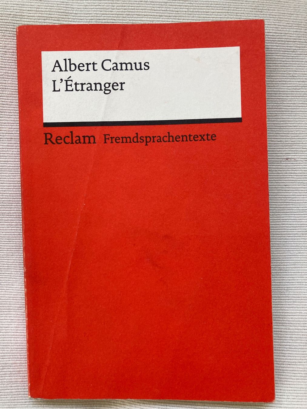 Bücher: Albert Camus, L'étranger, Reclam – Gebraucht aus Baden von Yoyo1