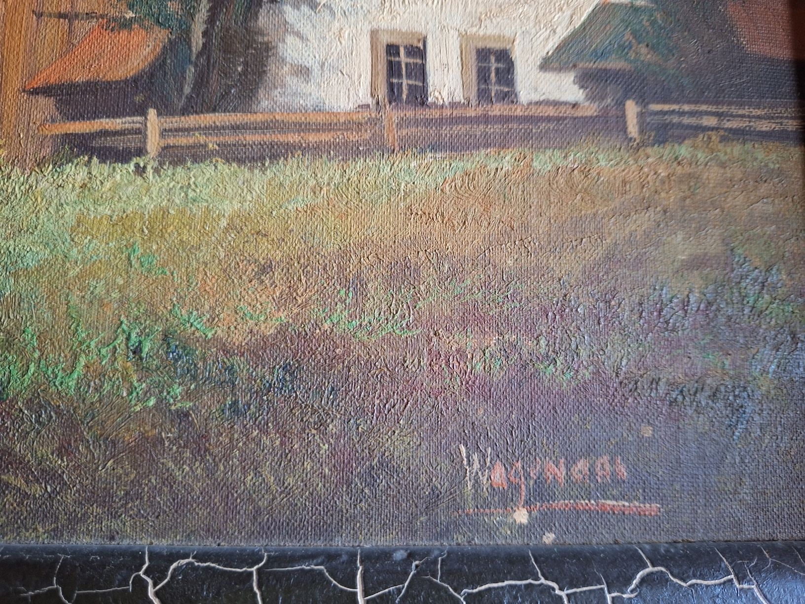 Poster & Bilder: altes Bild Landschaft signiert 61×53 – Gebraucht aus Vilters von Fleiflomi 1