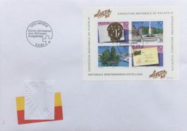 5 Stück: FDC: Block „Helvetia Genève 90“ (1990)