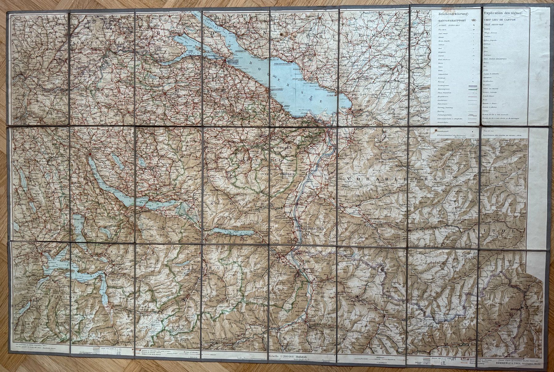 Cartine & Atlanti: Landkarten Schweiz von 1912 – Usato da Therwil venduto da Tigersunne