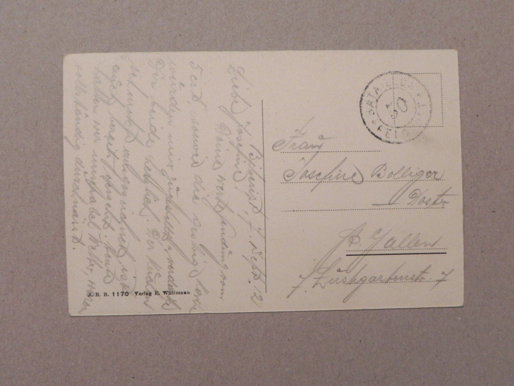 Cartoline postali: Karte Biberist SO Solothurn 1912 – Usato da Siebnen venduto da krimsie 1