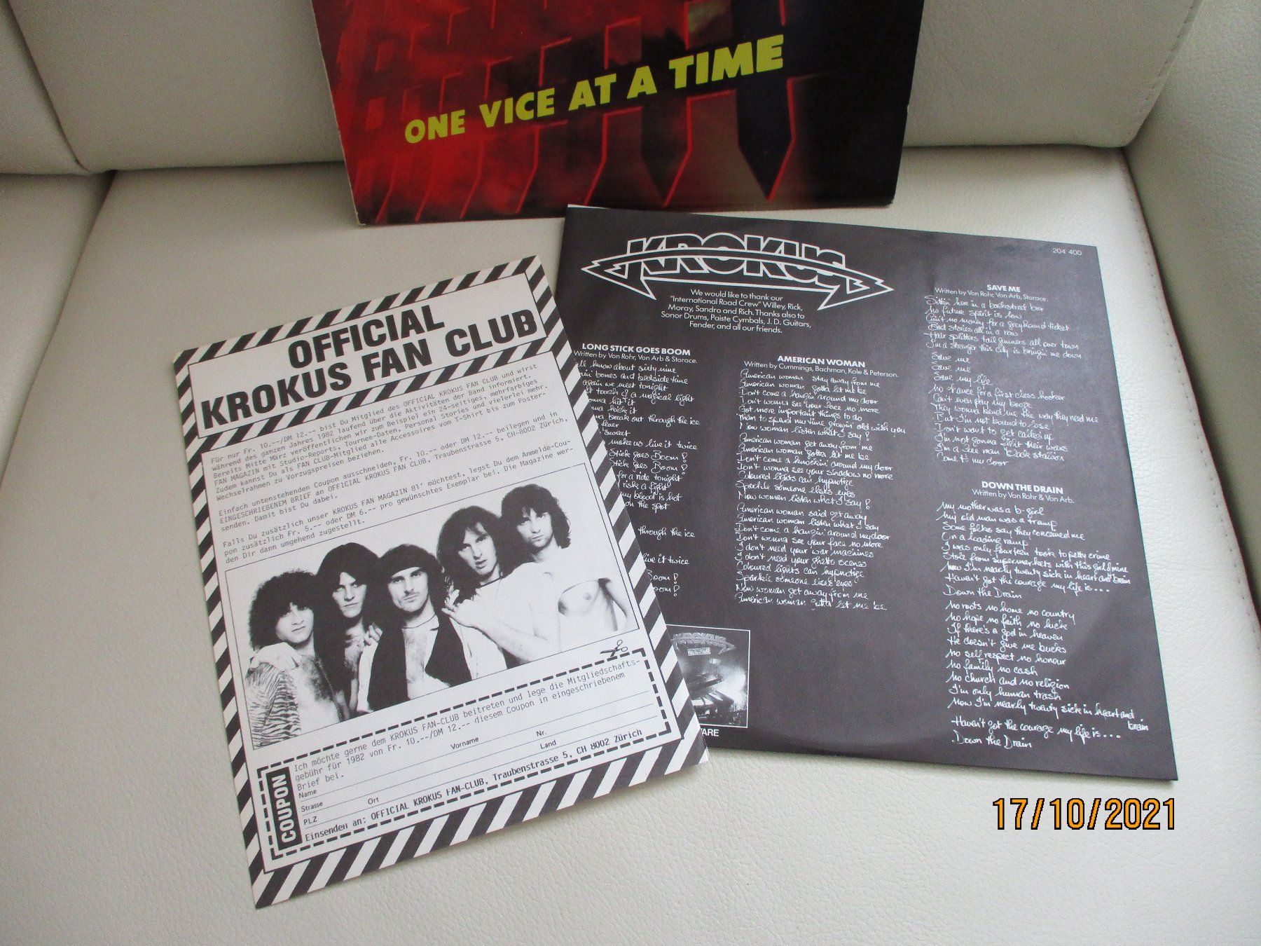 Dischi in vinile: Krokus - One Vice At A Time – Usato da Liestal venduto da Disc-Point 2