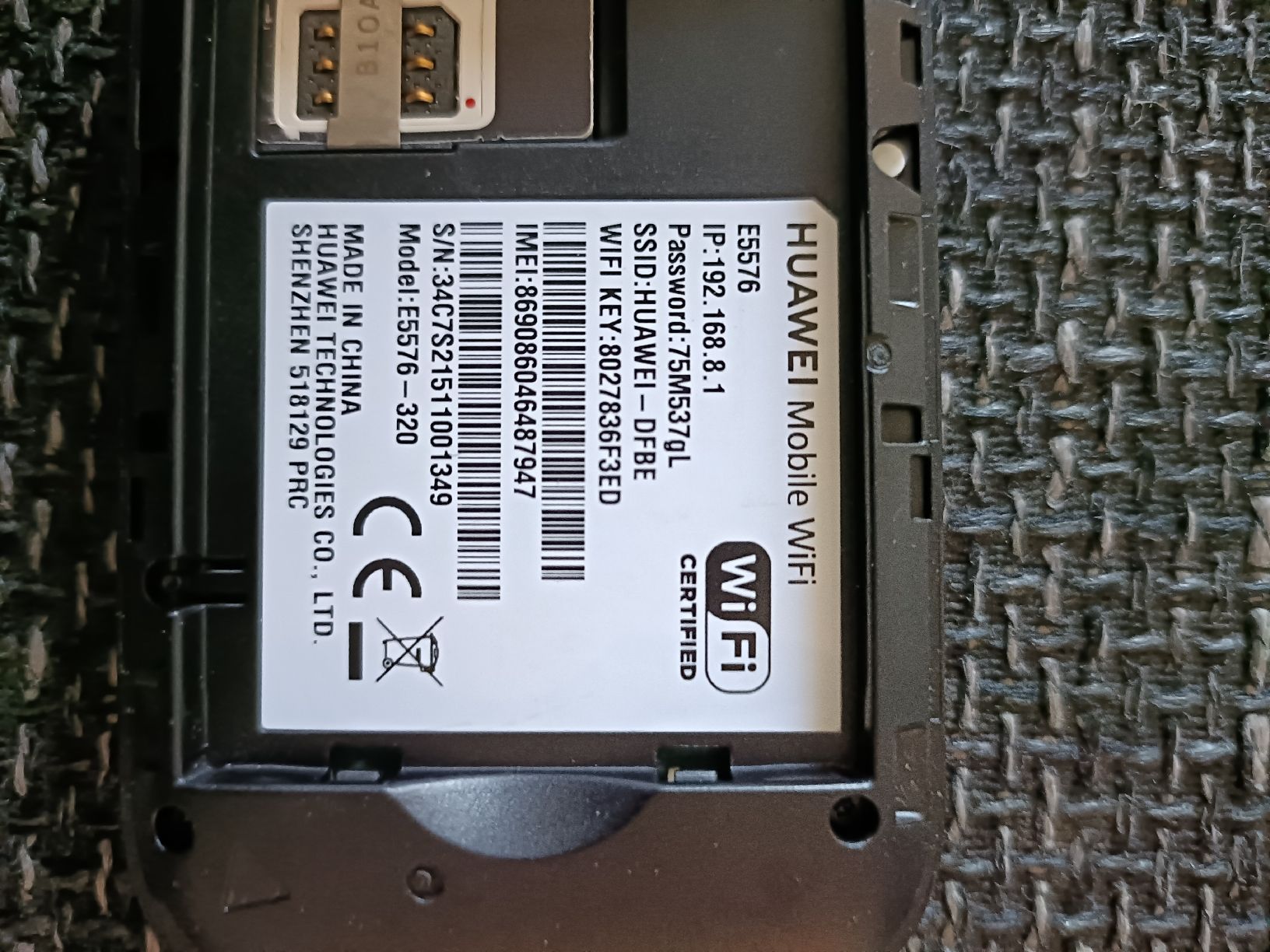 Huawei Modems & Router: Routeur à Carte SIM 4G Huawei E5576-320 – Gebraucht aus Gland von Electr0ventes 2