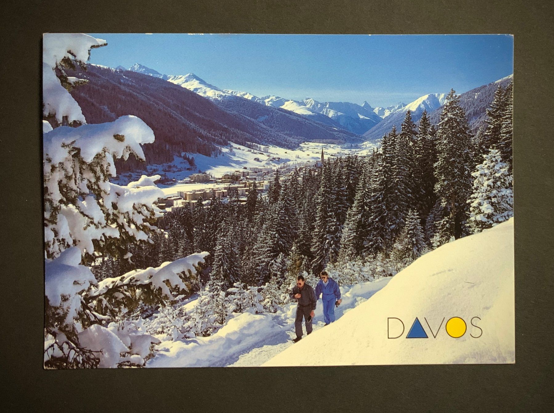 Cartoline postali: AK Davos Wanderweg Schatzalp – Usato da Goldau venduto da artelier1