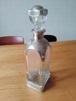 Feudale Grappa-Flasche Bleiglas und Zinn, komplett neu!