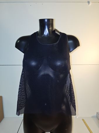 Top Mesh in schwarz, durchsichtigt, Gr.M neu. Damen (nov409)