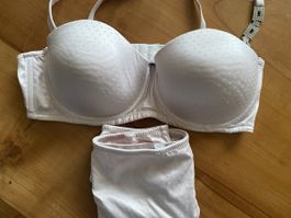 BH mit Slip rosa, NULU, Gr 85B, neu