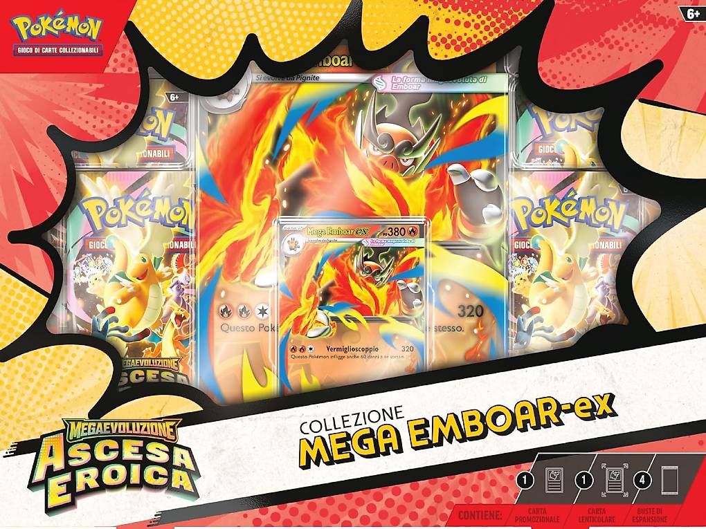 Carte collezionabili: Collezione Mega Emboar ex – Usato da Mendrisio venduto da OtakuWorld_Sagl