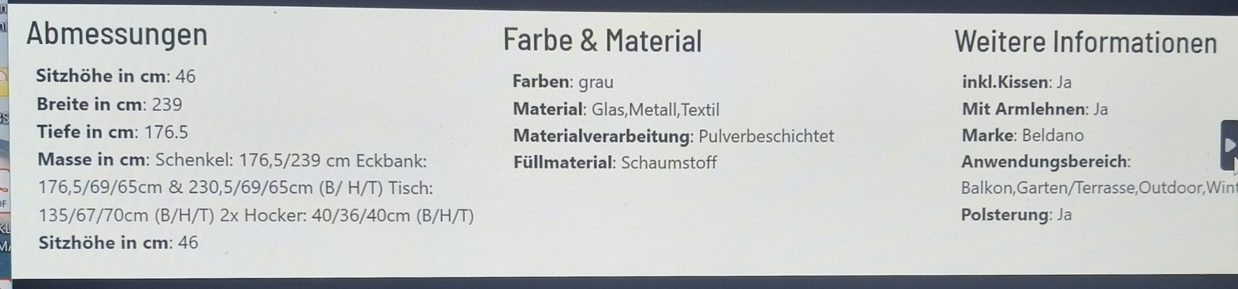 Sofas: Gartenset – D'occasion à Worben par Marcodos 2