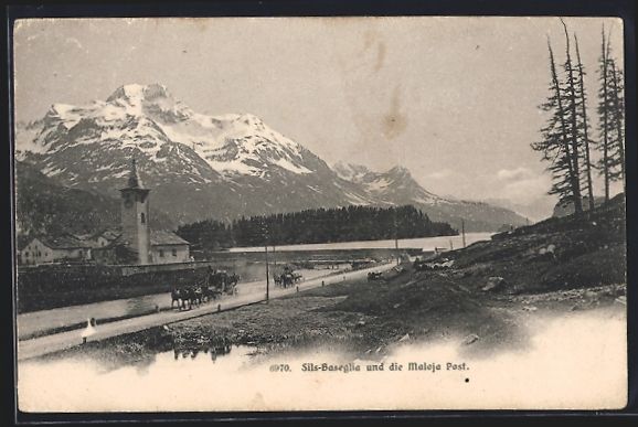Cartes postales: AK Sils, Baseglia und die Maloja Post – D'occasion à Berlin par bartko-reher
