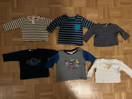 Baby T-Shirts Langarm Grösse 62