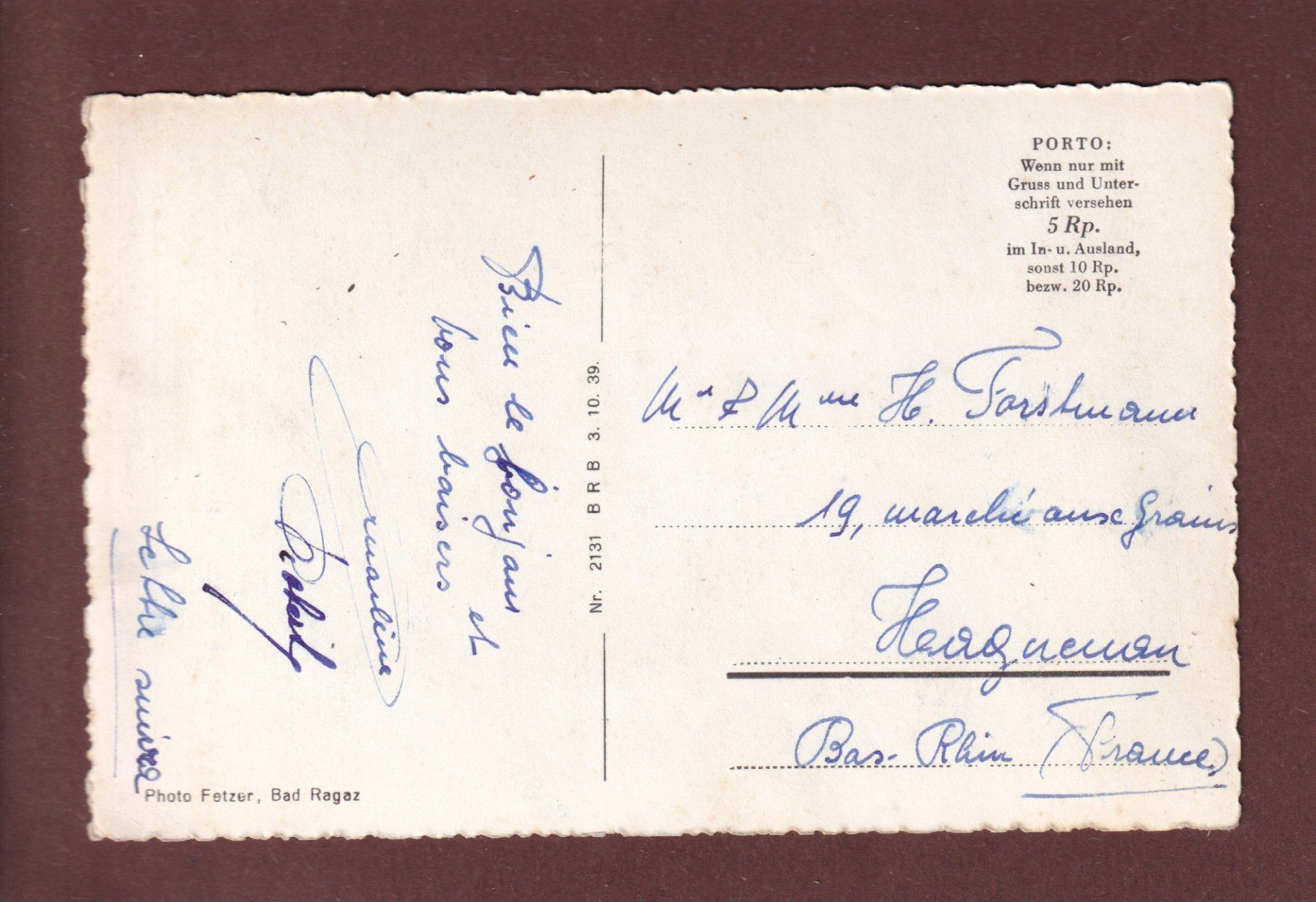 Cartoline postali: BAD RAGAZ - Teilansicht – Usato da Pully venduto da nicecards 1