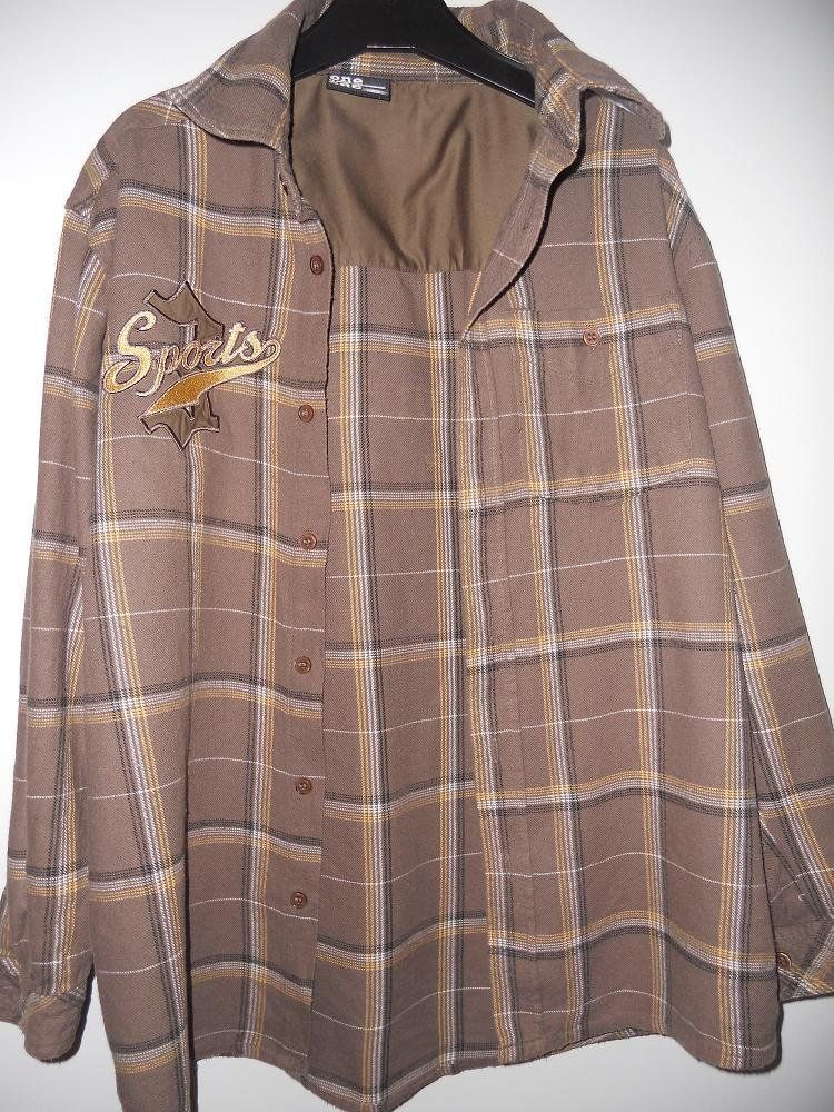 Chemises, T-shirts & Polos: Neuw. Hemd langarm - braun kariert - Gr.152 – Neuf (Voir description) à Uznach par Laeuffer