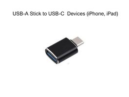SDXC, USB-Stick an iPhone via USB-A to USB-C OTG Adapter