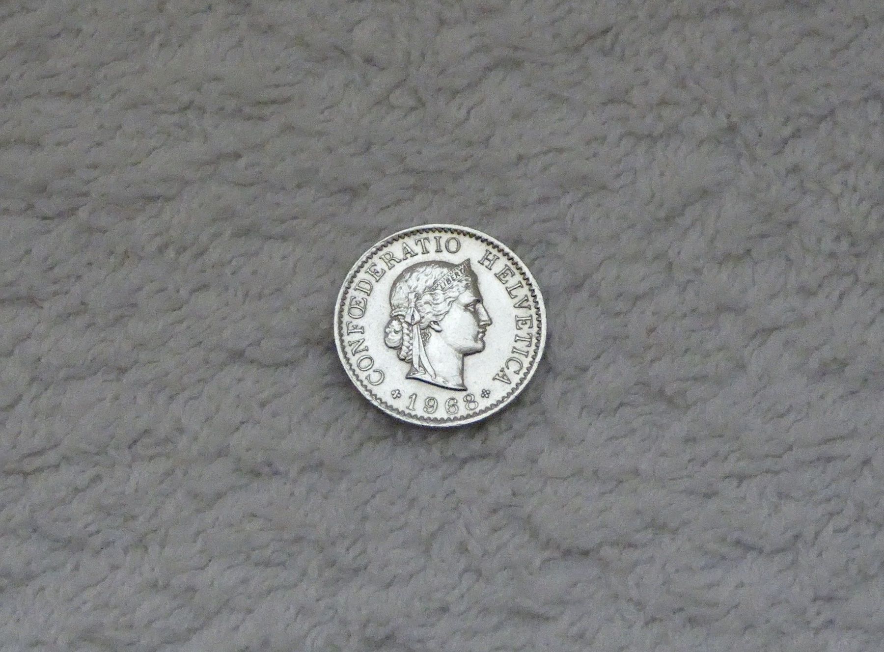 Tutti le monete: 5 centimes/rappen 1968 – Usato da Nyon venduto da Ilmi09