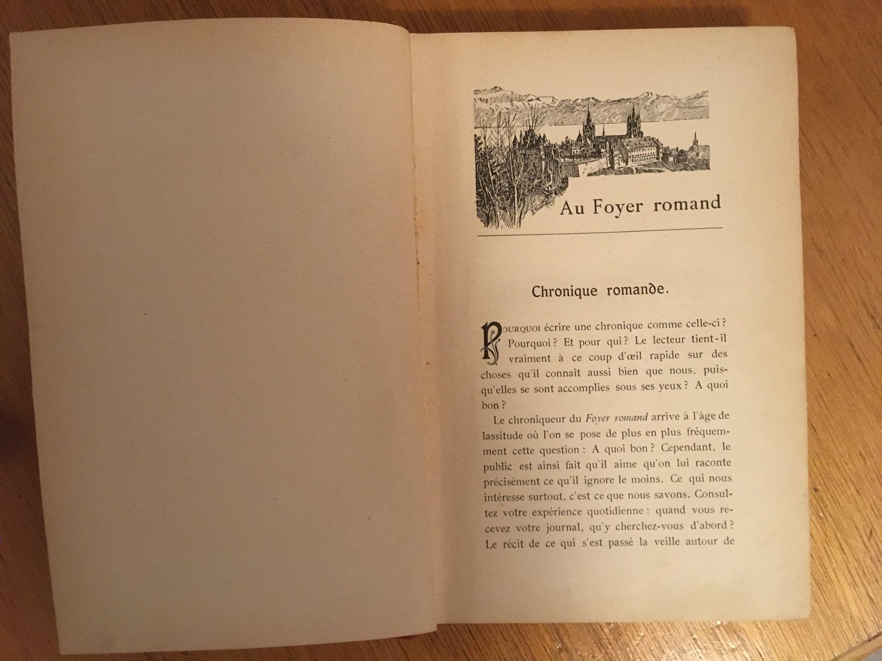 Bücher: AU FOYER ROMAND 1909 – Gebraucht aus St-Blaise von partita-ch 1