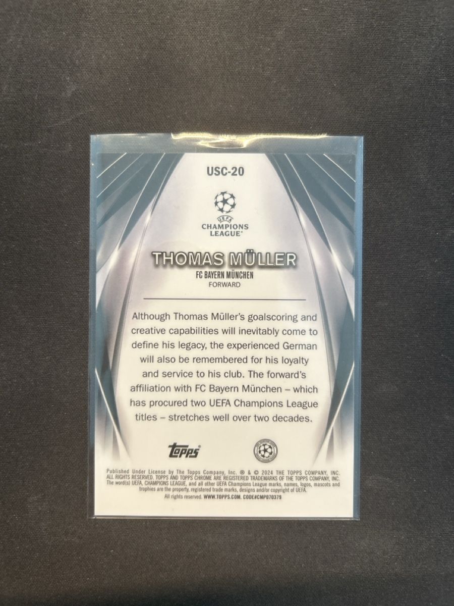 Topps Carte collezionabili: Topps Ultimate Stage Thomas Müller /150 blue  – Usato da Greppen venduto da hcv_cc2r 1