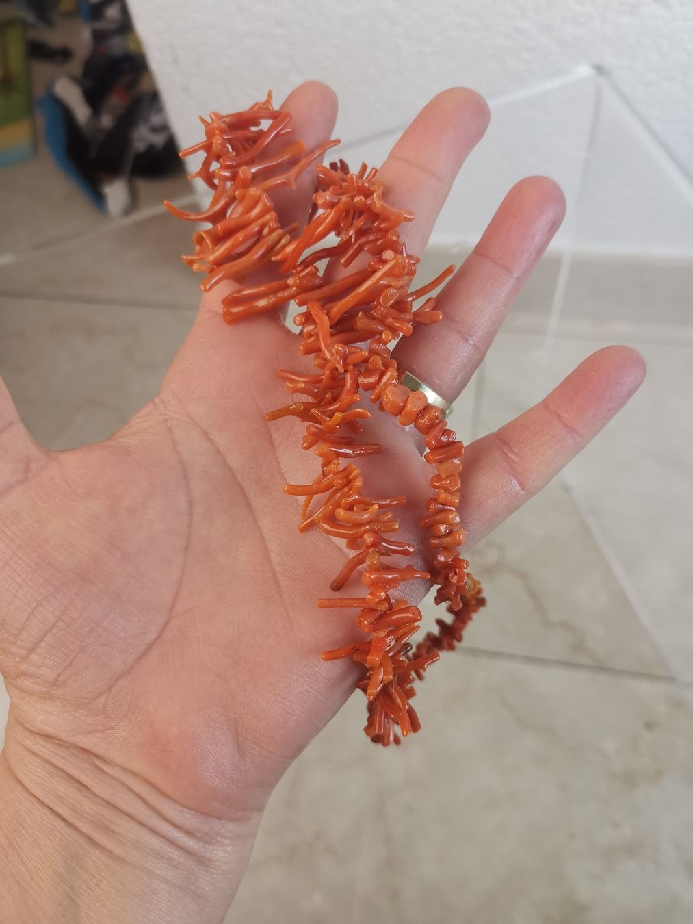 Catenine: Antik Wild Korallenkette 33 grams – Usato da Erlinsbach SO venduto da Meytalien 2