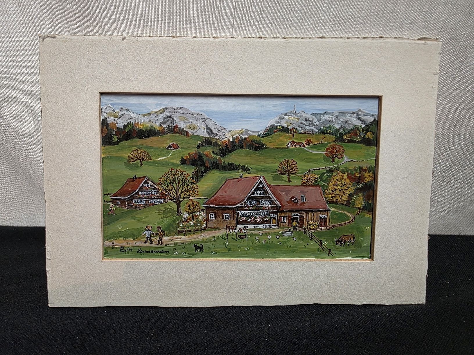 Dipinti: Original Gemälde, Ruth Hammermann, Säntis Appenzel Bild – Usato da Wolfertswil venduto da Antiko