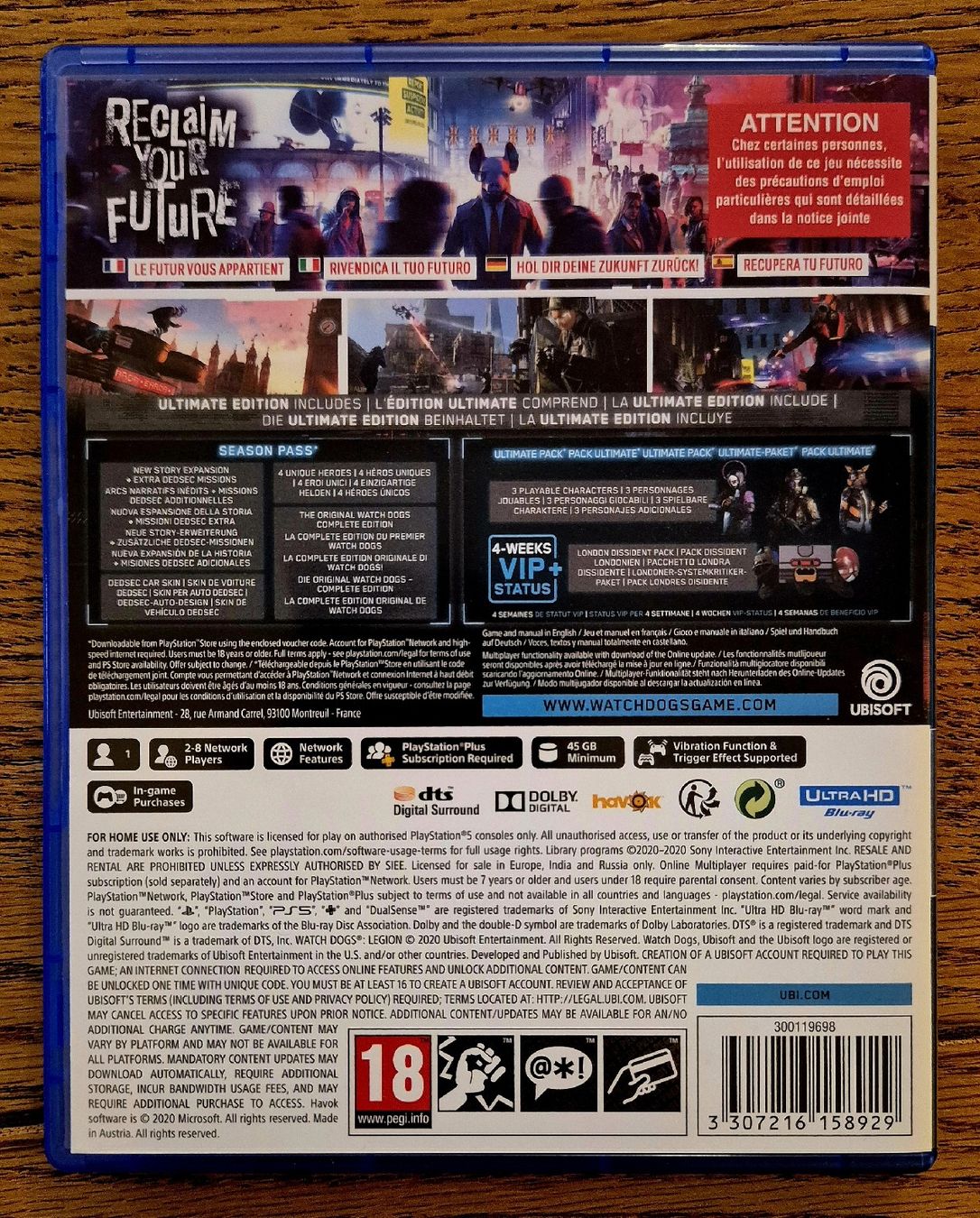 Jeux: PS5 Watch Dogs Legion Ultimate Edition – Neuf (Voir description) à Au SG par AlenCompany 1