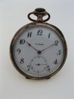 Antike, grosse Silber-Taschenuhr, funktioniert sehr gut!