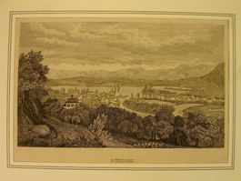 ZÜRICH STAHLSTICH UM 1850