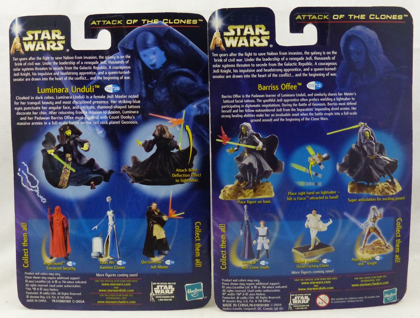 Star Wars Statuette: STAR WARS ATTACK CLONES LUMINARA UNDULI + BARRISS OFFEE 2002 – Nuovo e nell'imballaggio originale da Lugano venduto da YouWantUS 1