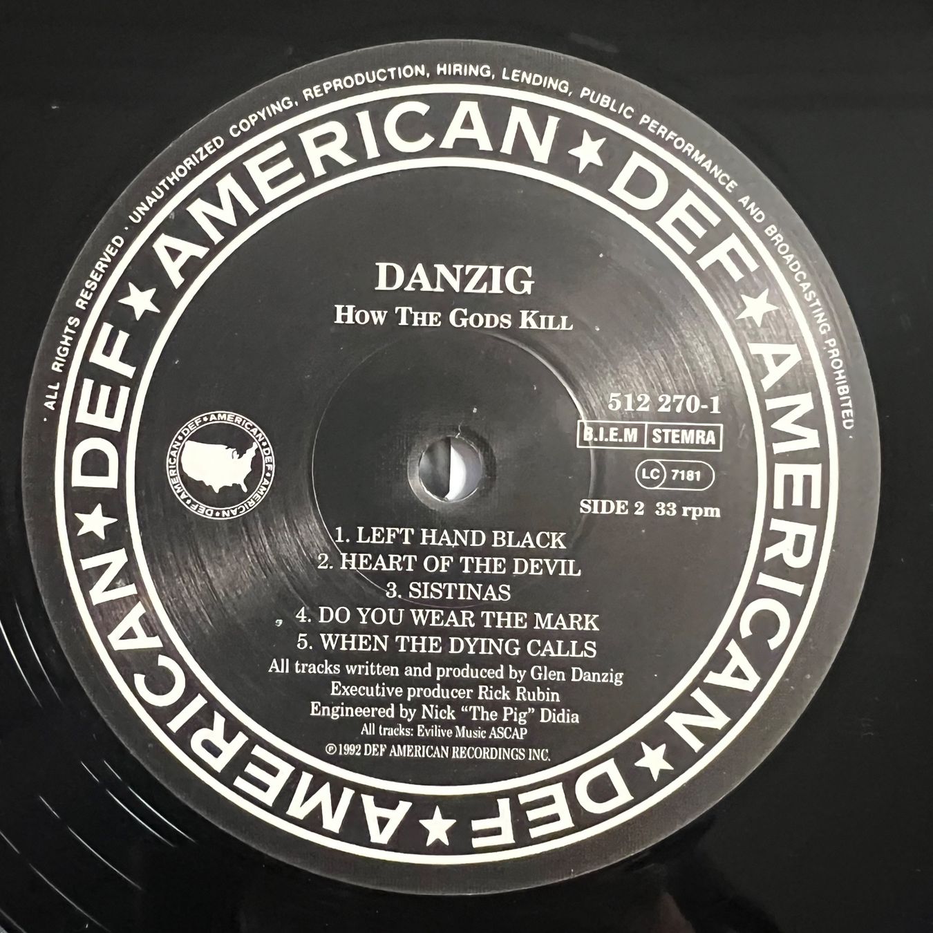 Dischi in vinile: Danzig - Danzig III : How The Gods Kill / 1. EU-Press. 1992 – Usato da Gais venduto da soundcave57 4