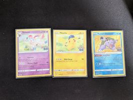 3 Pokemon Karten Set Sylveon Pikachu Blastoise gebraucht