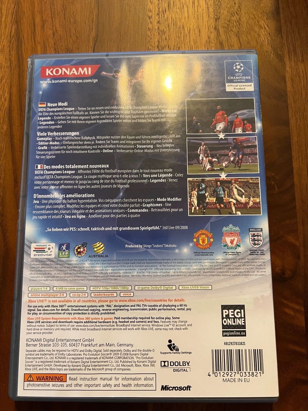 Microsoft Spiele: Pro Evolution Soccer 2009 PES Xbox 360 – Gebraucht aus Dübendorf von CellarSeller 1