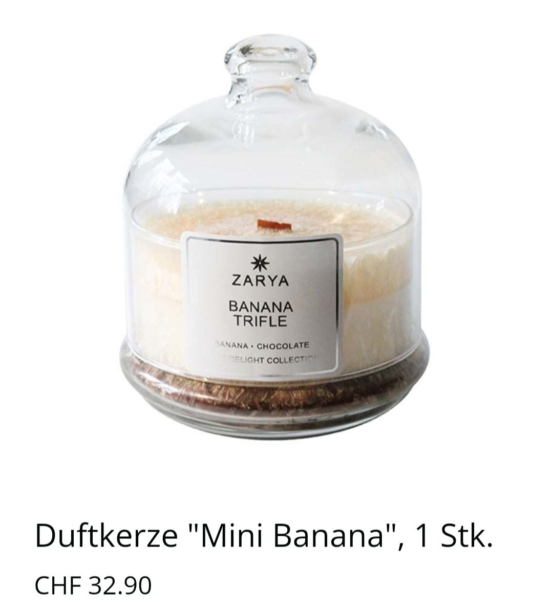 Kerzen: ZARYA Duftkerze Banane 1 Stk. – Neu (gemäss Beschreibung) aus Wallisellen von misnenes 1