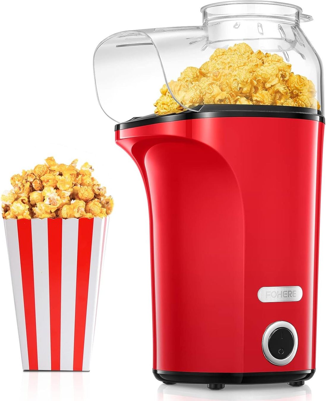 Elettrodomestici da cucina: Popcornmaschine Heissluft 1400W 4L Popcorn Maker Rot – Nuovo e nell'imballaggio originale da Wittenbach venduto da VELARO