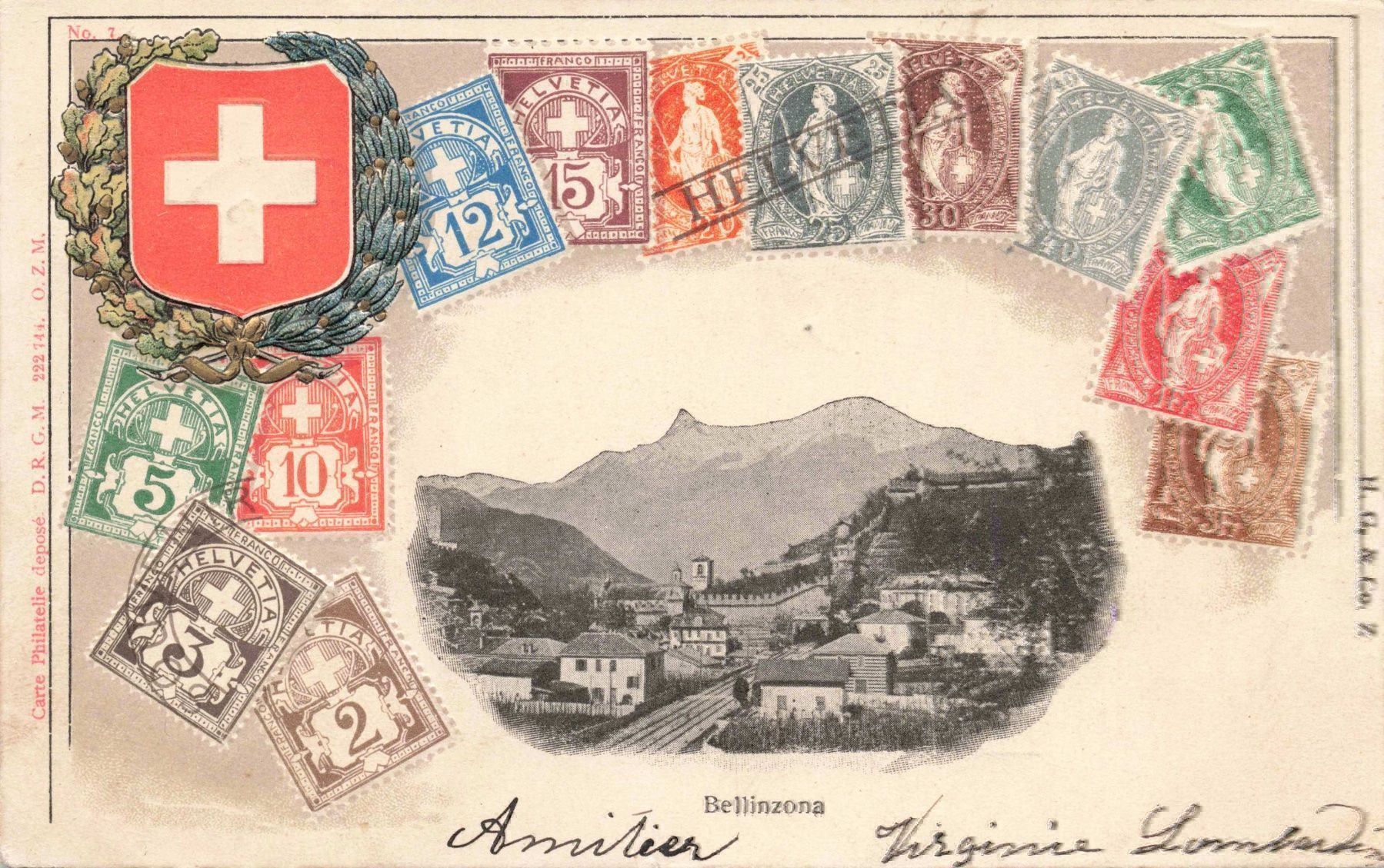 Ansichtskarten: Bellinzona Ti tassata – Gebraucht aus Biasca von Blenio71