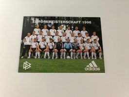 Mannschaftskarte Deutschland DFB 1996. Ohne Unterschriften