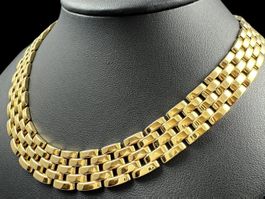 Cartier Maillon Panthère Collier 18k Gelbgold 40cm *S2549