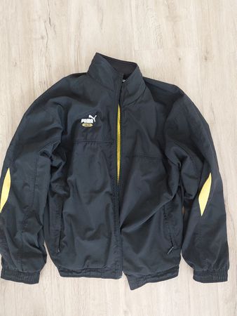 Puma King Track Jacket Black Yellow Size Large