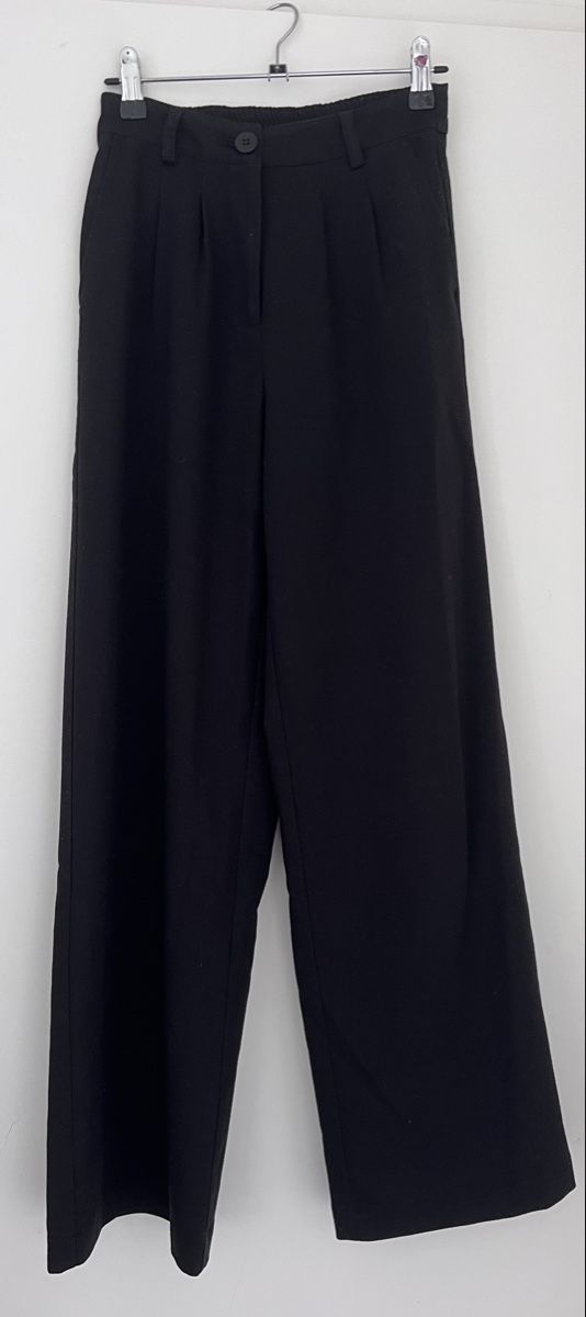 Tally Weijl Pantaloni: Schwarze Stoffhose mit weitem Bein, Grösse 32 – Usato da Zürich venduto da man_nq66