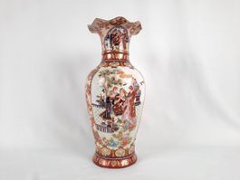 Chinesische Porzellanvase im Satsuma-Stil, 45 cm