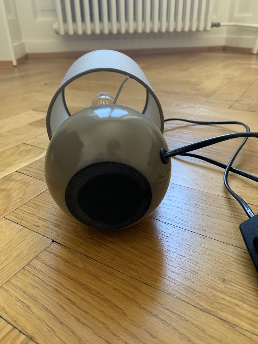 Lampade: Lampe en céramique taupe avec ampoule – Nuovo (secondo la descrizione) da Genève venduto da rez_c6c6 3