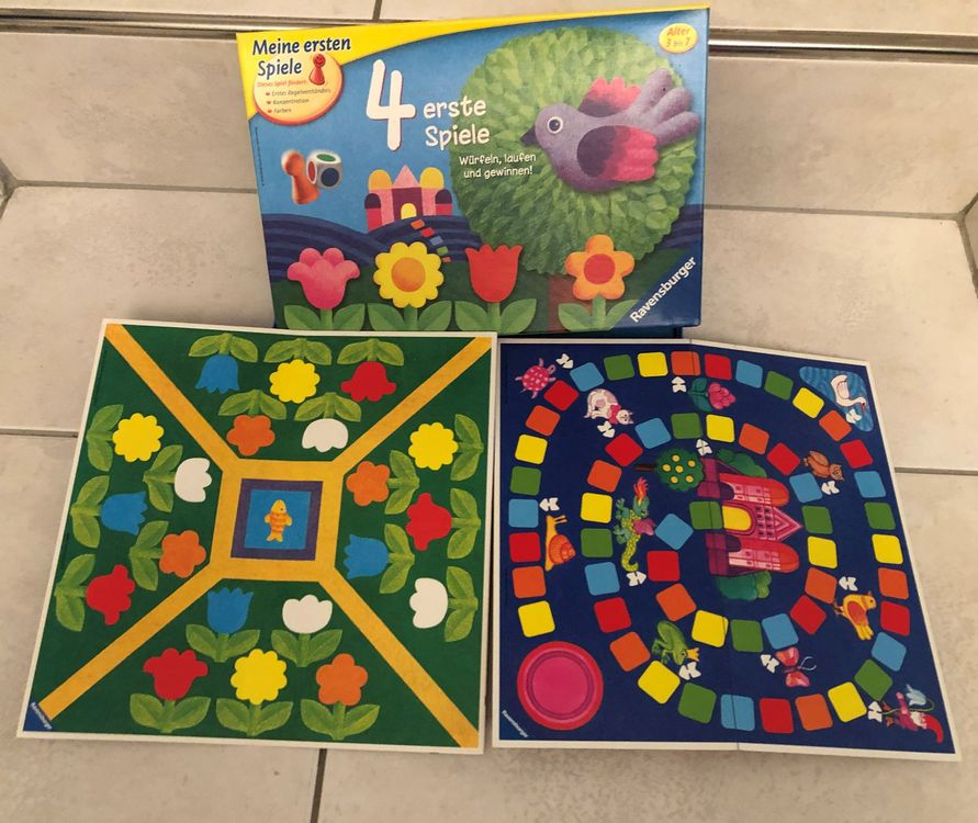  Ravensburger: 4 erste Spiele - Spiele für kleine Kinder ab 3 (Gebraucht 
