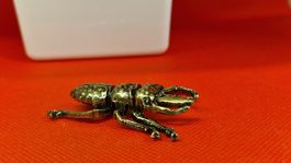 Bronze Käfer Miniatur, Vintage Deko Rarität, Top Zustand
