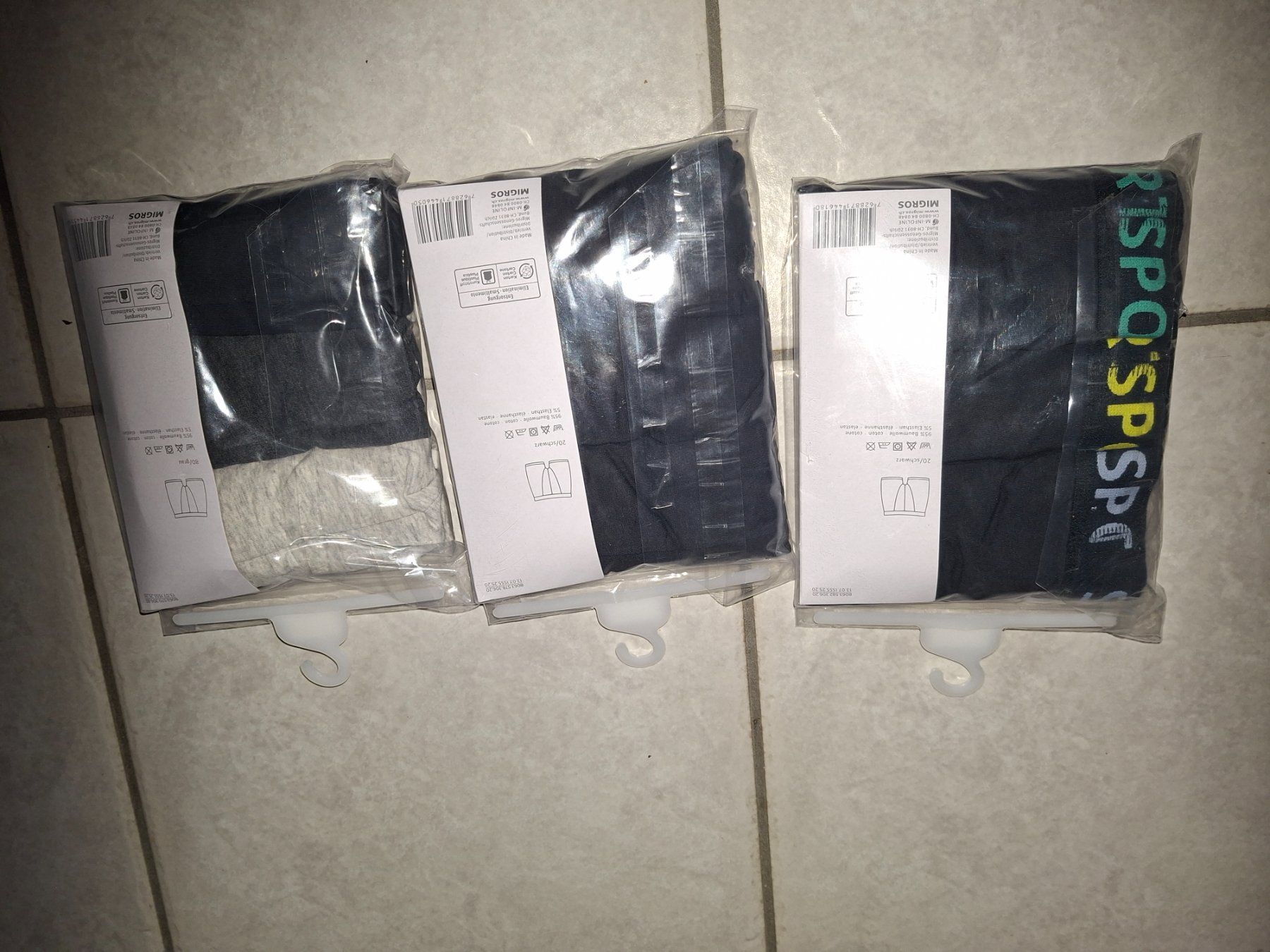 Migros Unterwäsche: 9 Boxer Unterhosen gr 170/176 neu – Neu und originalverpackt aus Thun von Thun67 1