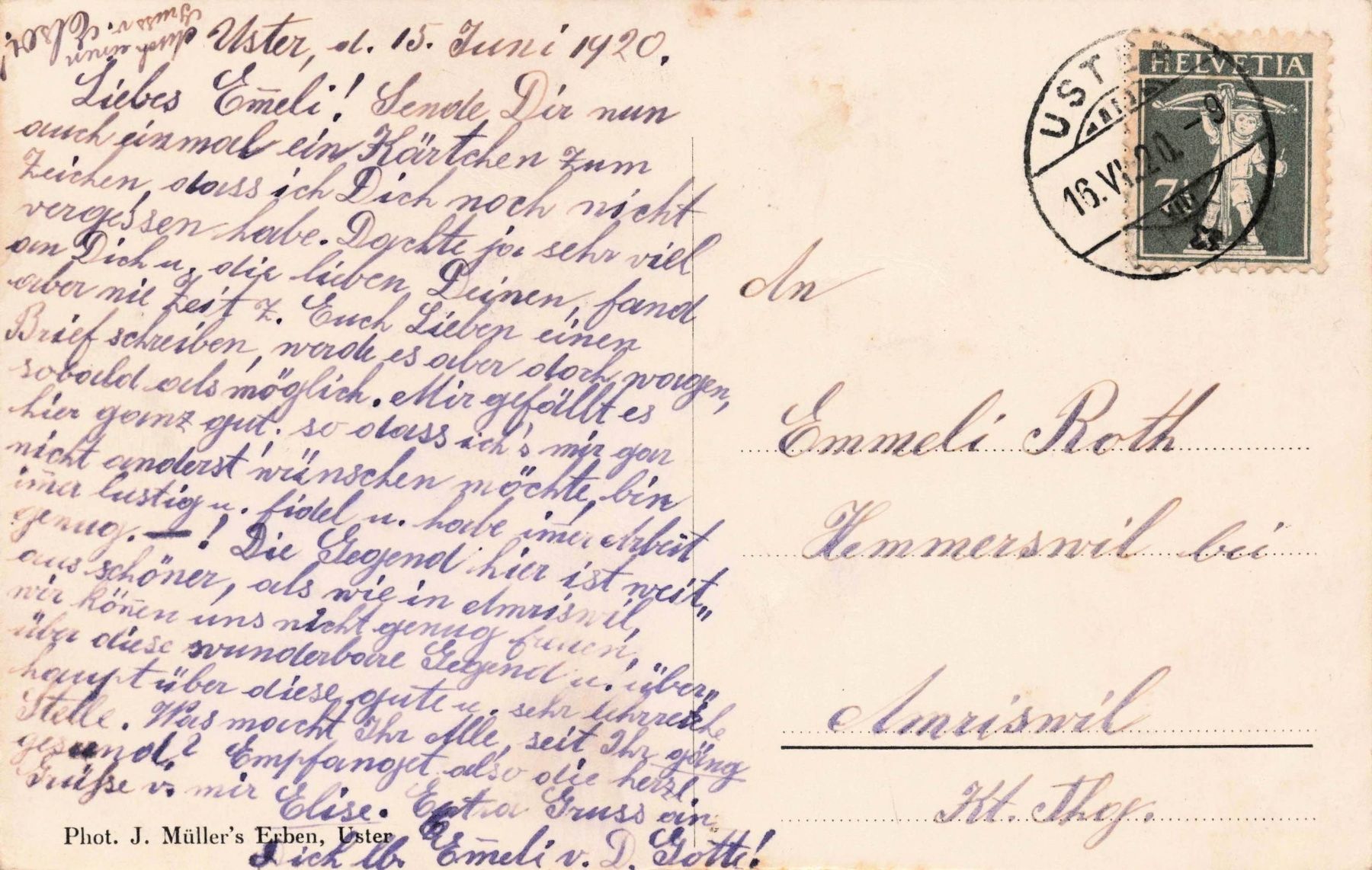 Cartoline postali: Kranken Asyl uster – Usato da Biasca venduto da Blenio71 1