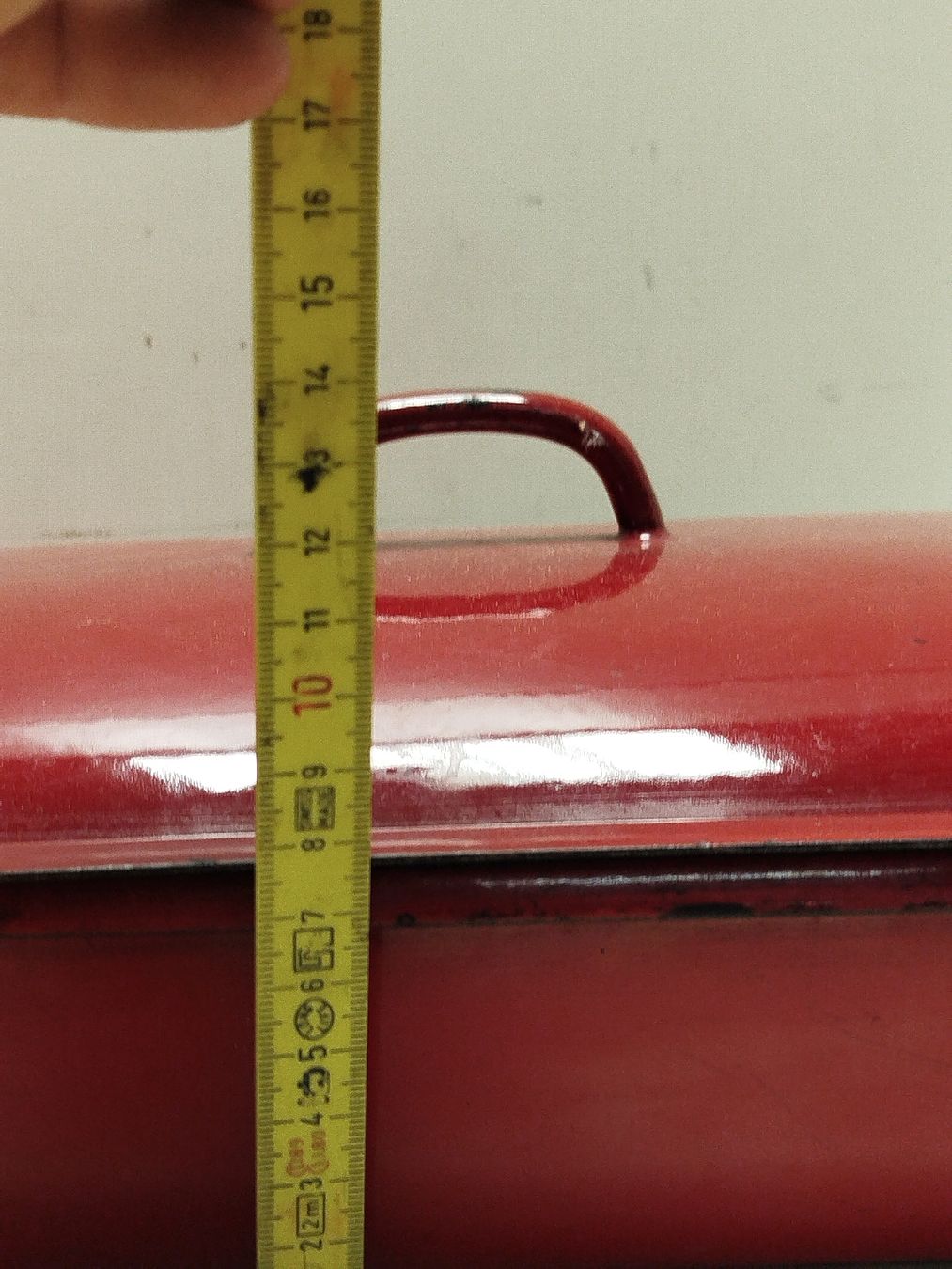 Teglie da forno: Vintage Emaille Bräter, rot - (em60) – Usato da Künten venduto da Schnaepplihuus 9