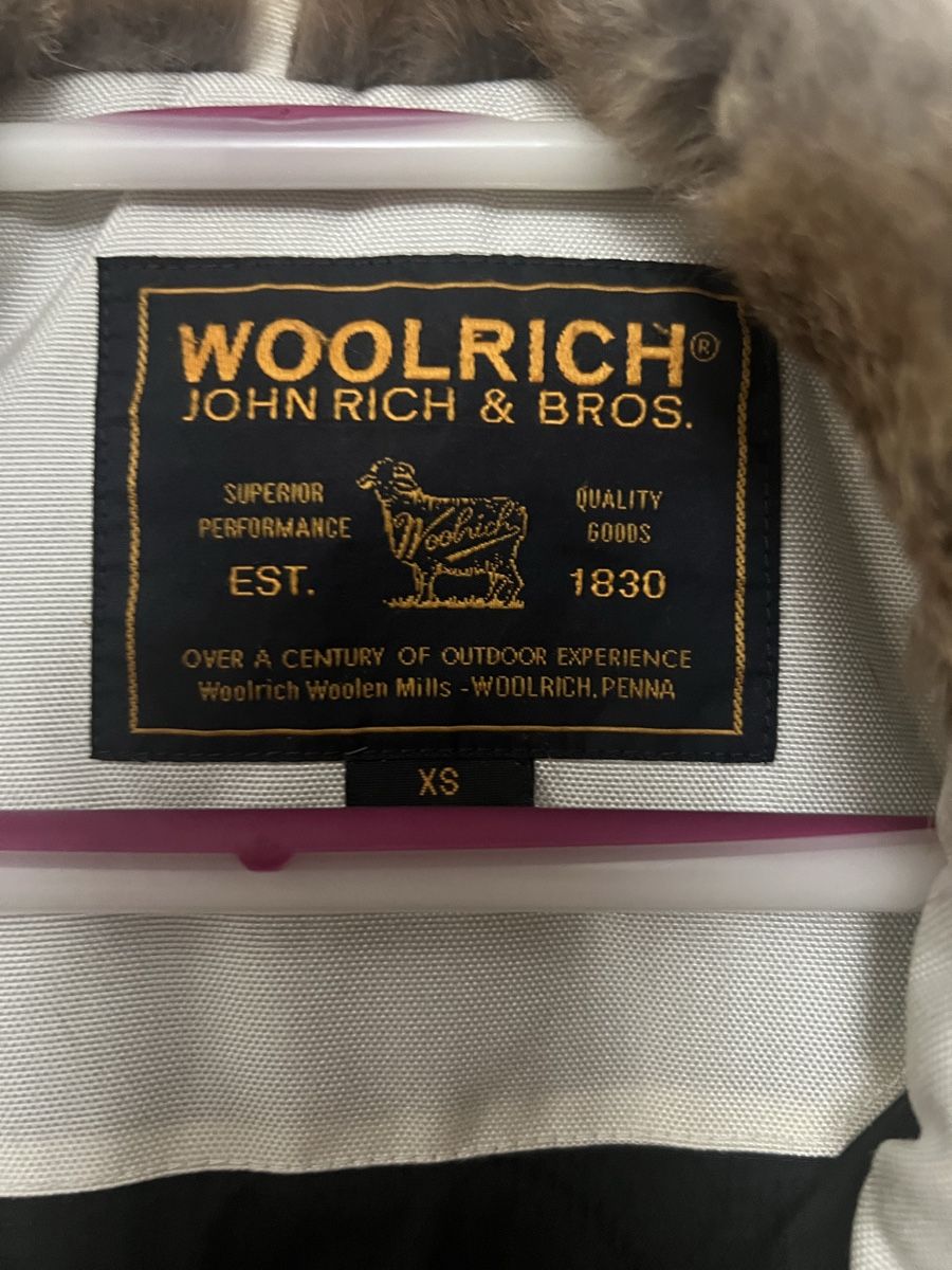 Woolrich Giacche: Original Woolrich Jacke XS Off-White mit Echtfell – Usato da Basel venduto da evenex 3