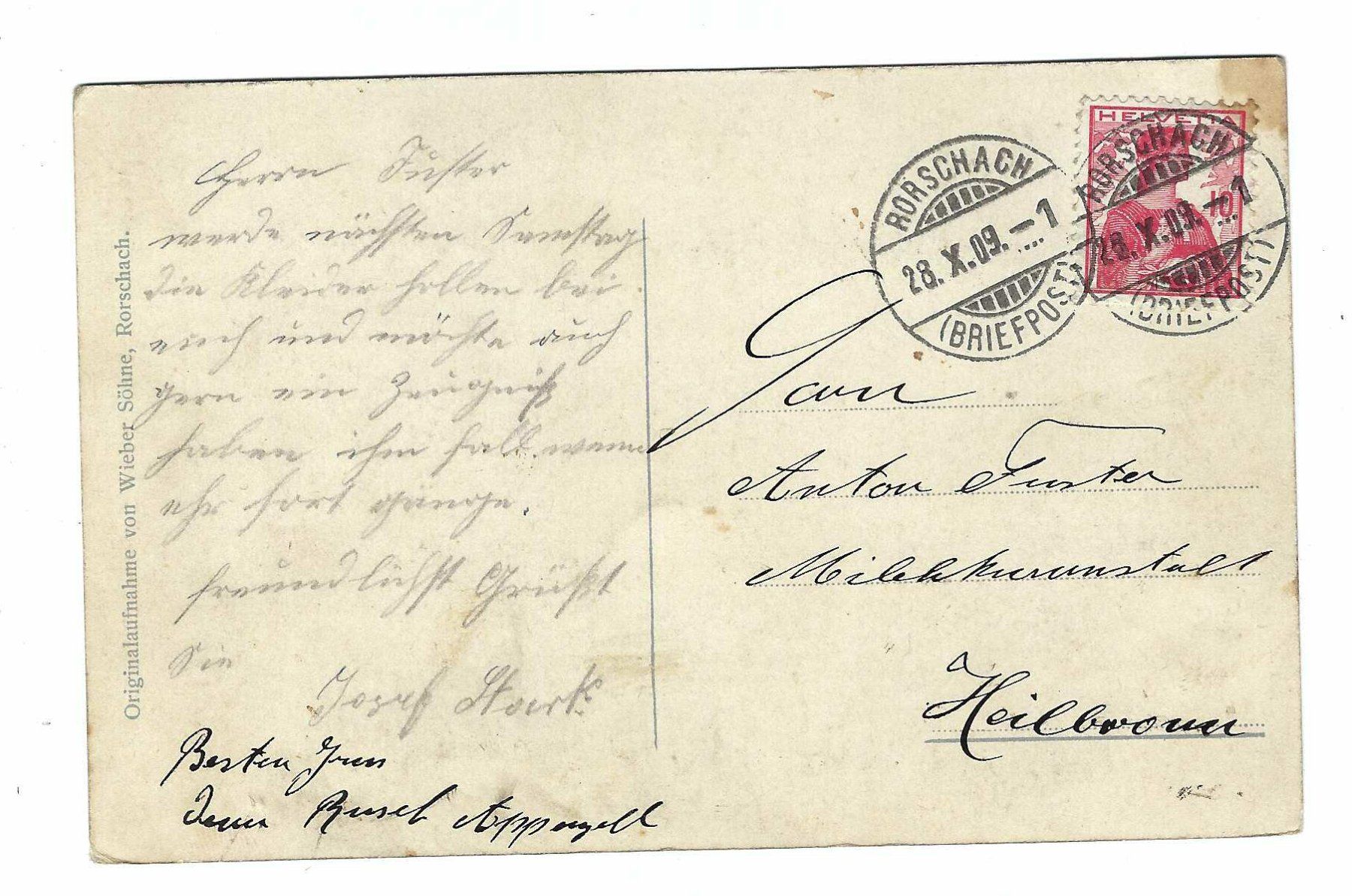 Cartes postales: Rorschach Fronleichnahms-Prozession 1909 ak – D'occasion à Aarau par fussball-fussball 1