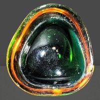 🌿 Vintage Murano Vide-Poche – Mid-Century Eleganz 🌿✨