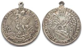 BEROMÜNSTER Michelspfennig zu 1/2 Taler o.J.(1720) Silber